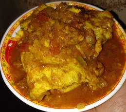 Omelette curry recipe